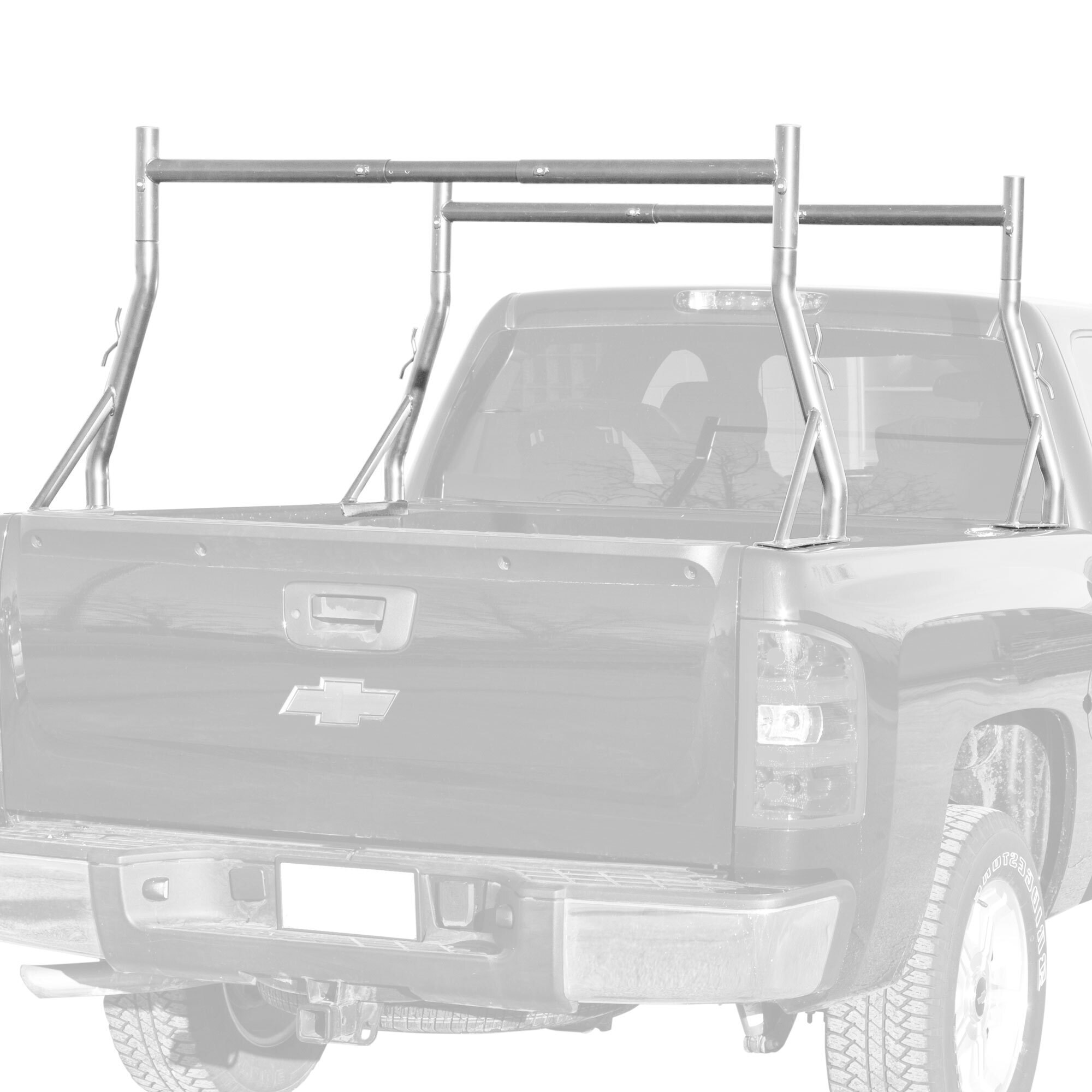 Elevate Outdoor, Alum. Universal Utility Truck Rack, Load Capacity 500 lb, Material Aluminum, Model# SLR-RACK-DLX-ALUM